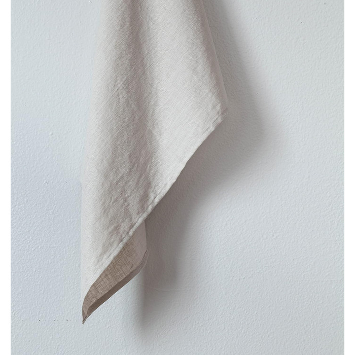 LK PureLife Kitchen Towels, 100% pure linen, 50.8 x 68.9 cm, stone-washed linen, extra soft, quick-drying, for dishcloths, dish towels, hand towels, 2-pack, natural