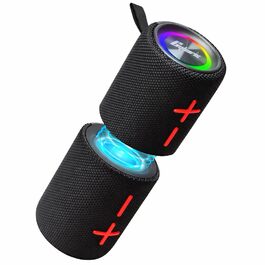 CYBORIS Портативна Bluetooth колонка 2-в-1 з магнітом, 20W, RGB підсвічування, 24 год, IPX6, TWS - для подорожей, вечірок