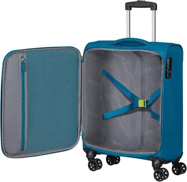 Валіза American Tourister Hyperspeed 80 см, розширювана, 109/116 л, бірюзова, з 4 колесами-спінер