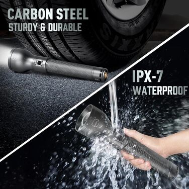 Ліхтарик LED MIAOKE 250000 люмен - надпотужний, перезаряджається, 3 режими, для полювання, кемпінгу, надзвичайних ситуацій