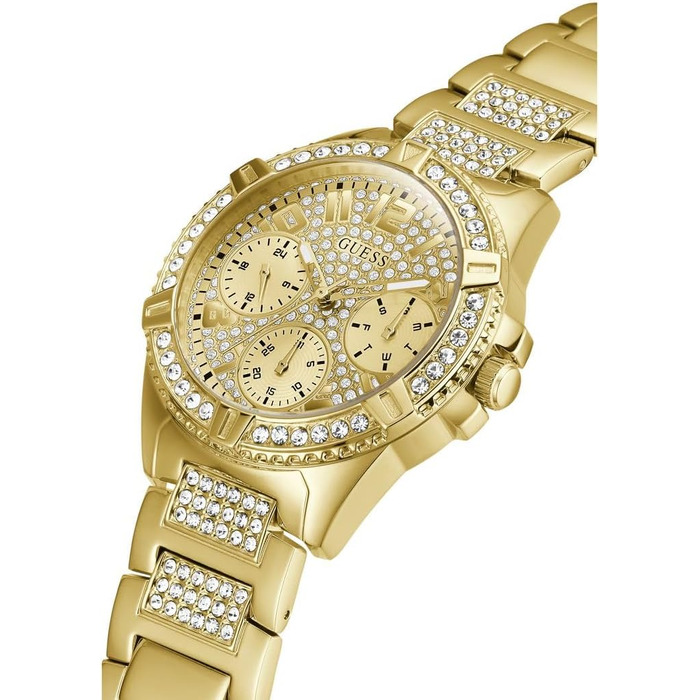 Жіночий годинник Guess Lady Frontier золотистого кольору зі сталевим браслетом, 40 мм, W1156L2