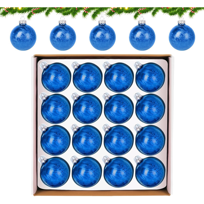 Скляні кулі Hengsong на Різдво: 24 шт., чорні та золоті, 6 см. Декоративні прикраси для ялинки