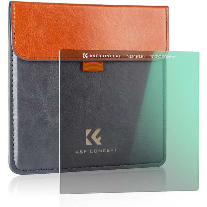 Набір фільтрів K&F Concept Nano-X: квадратний фільтр, адаптерні кільця (8 шт.), ND4