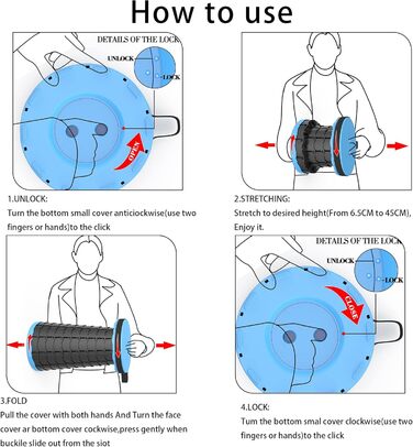 Складаний туристичний стільчик-табурет, 440lbs, з сумкою, блакитний