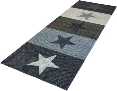 Килимок для кухні зірки 60x180 см, миючий, кольоровий | Теппих для кухні