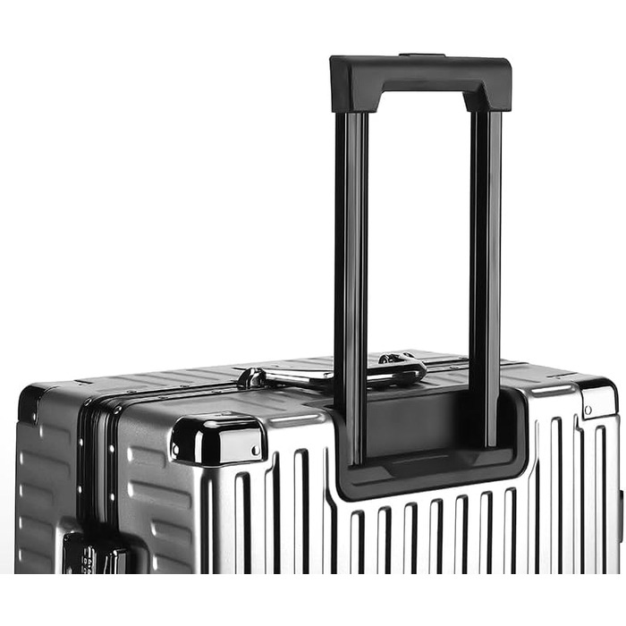 Алюмінієвий валіза It'Go M з жорсткою конструкцією, 4 колеса, ручна поклажа, срібний колір