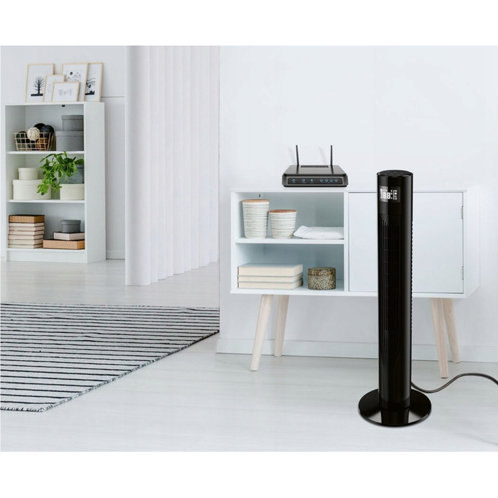 Колонний вентилятор SilverCrest Smart Home, чорний
