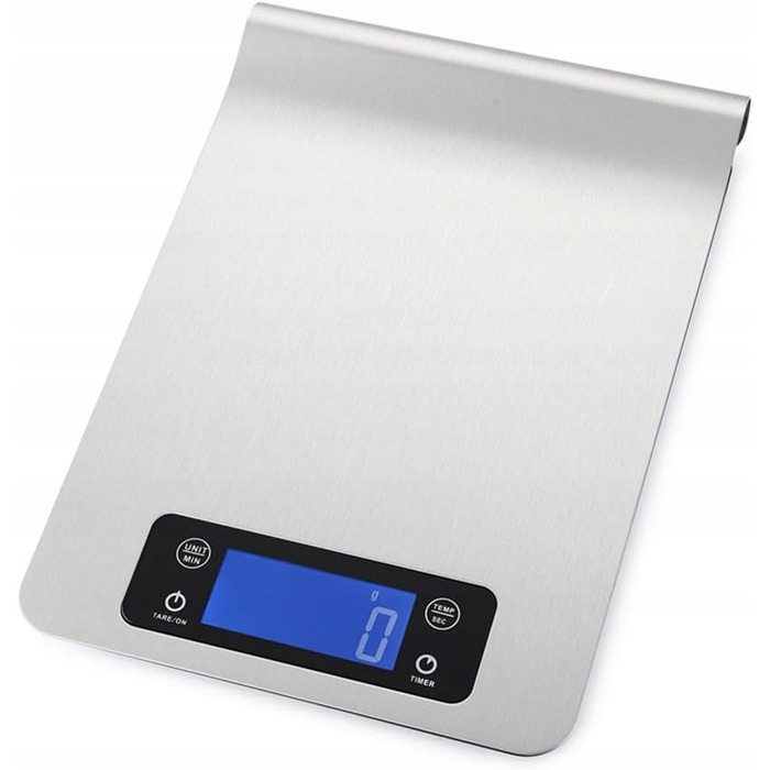 Електронні кухонні ваги 1г - 5кг з сенсорними кнопками, таймером та термометром