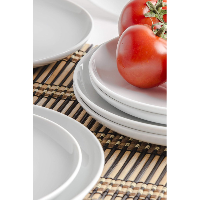 KAHLA 1UG162A9001UC BBQ Grill Plate Set 8-piece | White plate set for 4 people made of porcelain