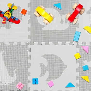 Relaxdays Puzzle Mat Animal Motifs