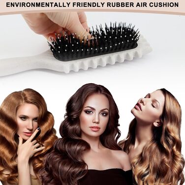 Щітка для кучерявого волосся Lockenbürste: формування локонів та об'ємне укладання (світло-бежева)