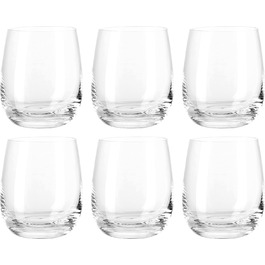 Leonardo TIVOLI Set of 6 Small Glasses, Clear Glass, 6 Pieces (1 Pack), 6