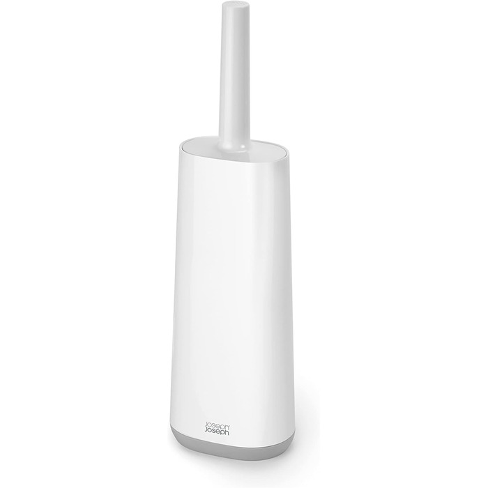 Joseph Joseph Flex Силіконова щітка для унітазу з тримачем, антибактеріальна, сіра/біла, 12,3 x 8,69 x 43,1 см