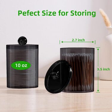 Контейнер для ватних паличок та дисків, органайзер для косметики з нержавіючою сталлю