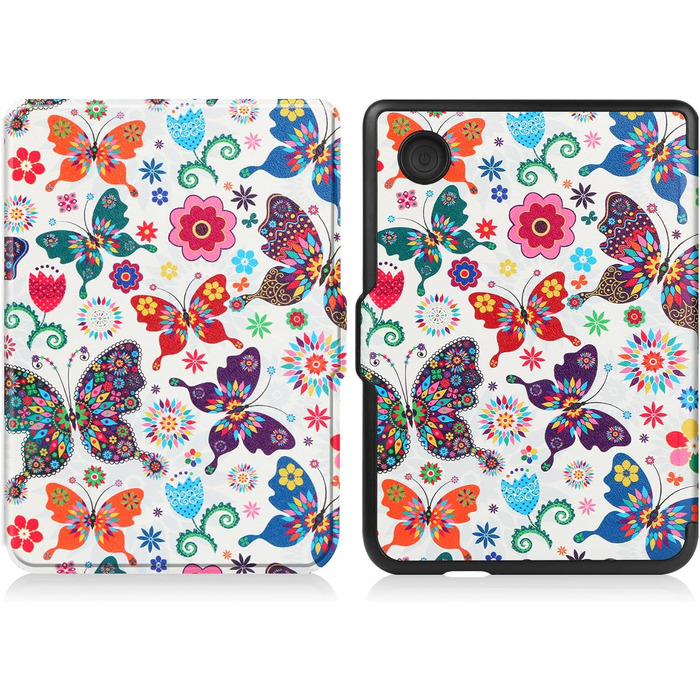 Чохол-книжка HGWALP Slim Shell для Tolino Shine 5/Shine Color/Shine 4 та Kobo Clara Colour/Clara BW/Clara 2E eReaders, з авто-ввімкненням/вимкненням (Butterfly)