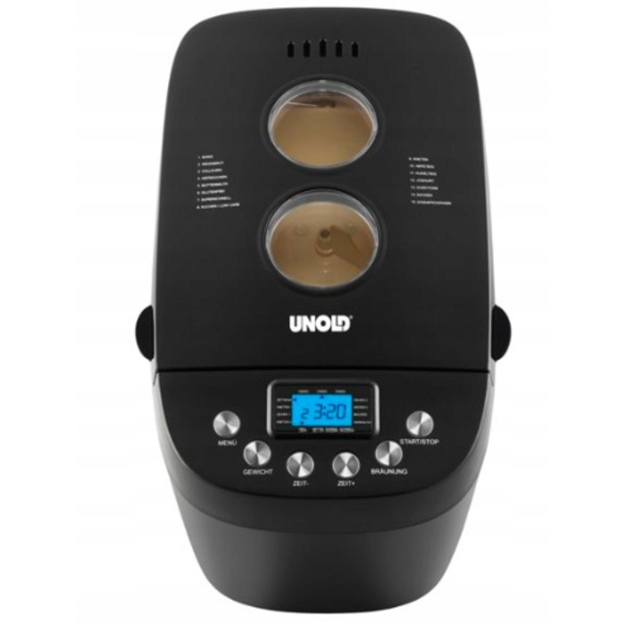 Хлібопічка Unold 68520 Big, чорна, 220 Вт