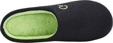 Тапочки зимові Mishansha унісекс з меморі-піною, чорно-зелені, розмір 36-47