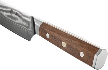Ніж кухонний Wakoli Santoku Damast (18 см), сталь VG10, 67 шарів, рукоять з горіха, професійний, в подарунковій коробці