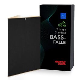 Бас-пастка для кута Addictive Sound Standard — студійна акустична панель зі спеціальною мінеральною ватою (80-2000 Гц), чорна, 98 см