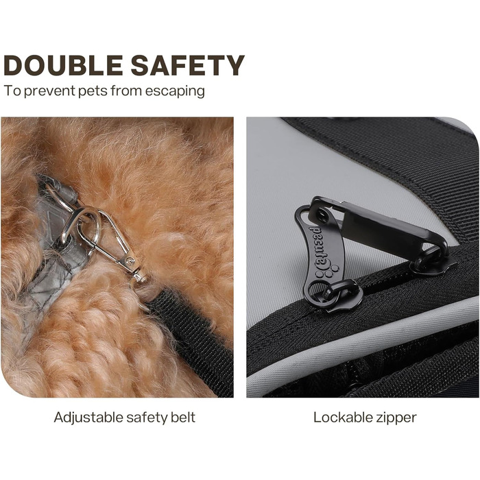 Рюкзак-переноска для котів та маленьких собак Pecute, великий, з вентиляцією, для подорожей, піших прогулянок, кемпінгу, ергономічний дизайн, темно-зелений (сірий)