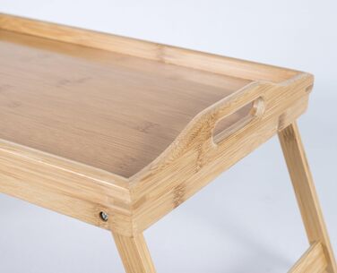 Столик для ліжка з бамбука Elbmöbel: столи для сніданку, приліжкові столики, крінні столики. Легкий у догляді, 50x30x26 см