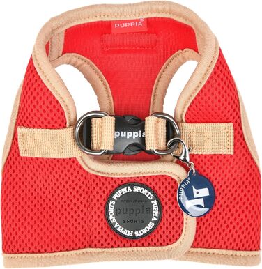 Шлейка для собак Puppia Soft Vest Harness B II Wein XL, червона, 110 г