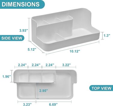 VITVITI Electric Toothbrush Holder, Grey Electric Toothbrush Toothbrush Holder for Bathroom, Plastic Toothbrush Caddy, Organizer Storage, Bathroom Toothbrush Toothpaste Holder