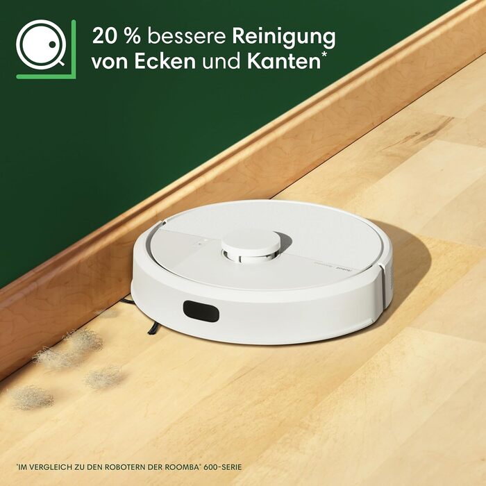 iRobot Roomba 105 Combo + AutoEmpty Dock: Робот-пилосос з автопорожненням, функцією миття та LiDAR навігацією - Чорний