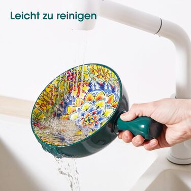 Набір супових тарілок Vancasso SIMI, 4 шт, 690 мл, порцеляна, богемський стиль, для супу/мюслі/пасти, мікрохвильова та духовка