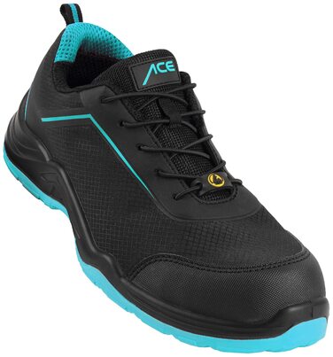 Черевики робочі ACE Sapphire S1-P - захисне взуття для жінок та чоловіків - надлегкі, 42 EU, блакитно-чорні