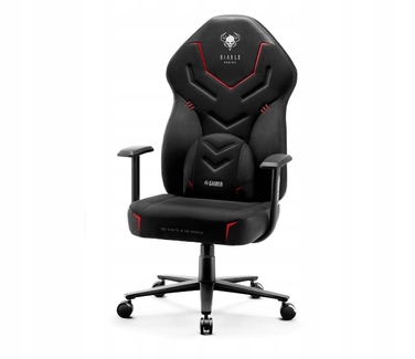 Ігрове крісло Diablo Chairs X-Gamer 2.0, тканина, чорне