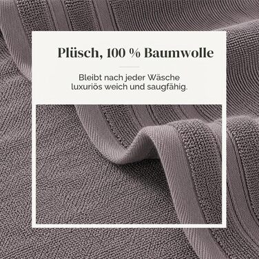 Набір рушників Pacific Coast Textilien Damast Jacquard з бордюром, 100% бавовна, сірі, 8 шт.