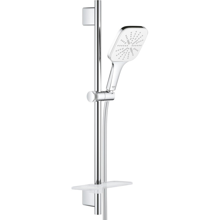GROHE Vitalio SmartActive 130 Cube | Handshower 3 Spray Patterns | Chrome | 26595000 (Brstg.Set 600mm, cosmopolitan, Multicolor)