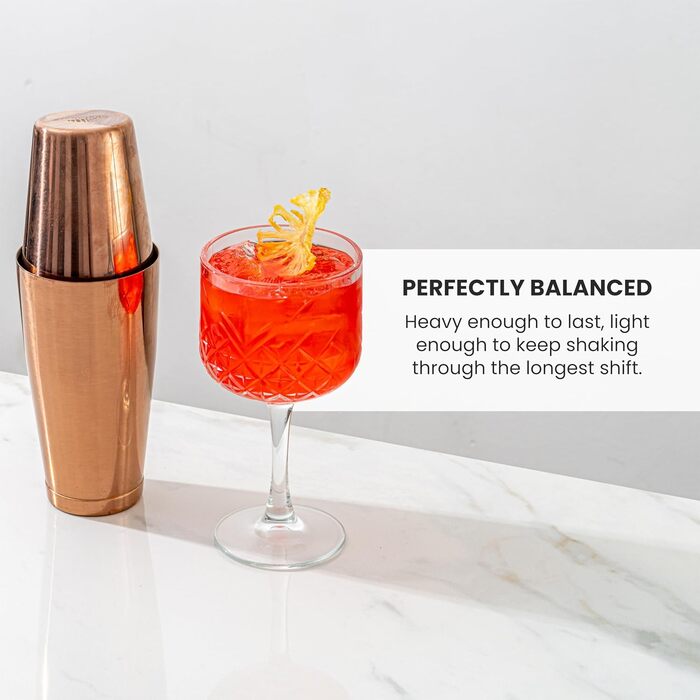Top Shelf Bar Supply Stainless Steel Boston Shaker: 2-Piece Set: Professional Bartender Cocktail Shaker 18 oz and 28 oz Stainless Steel