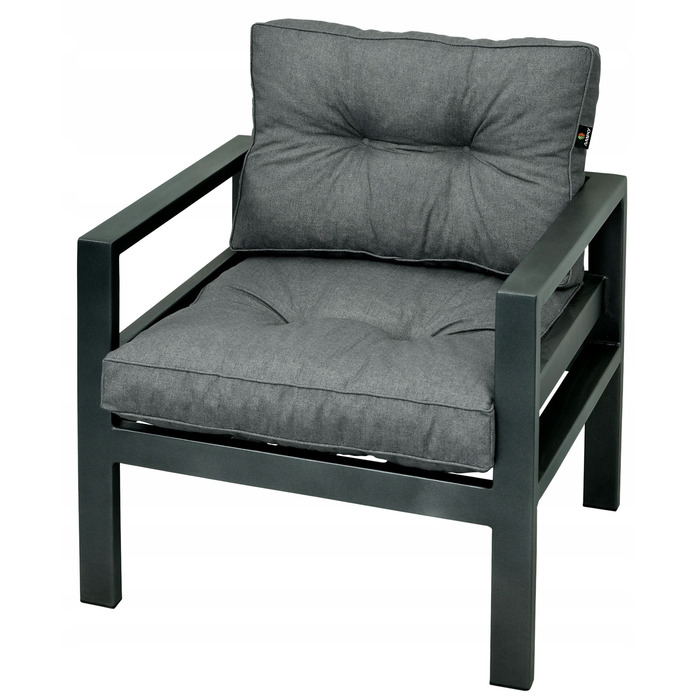 Подушка Ampo 60 x 60 x 12 см, сіра