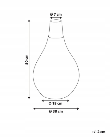 Керамічна ваза Beliani, 38 x 50 см