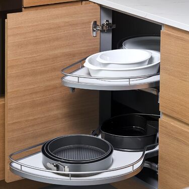 Набір форм для випічки Relaxdays, 3 шт., діаметр 24, 26, 28 см, нержавіюча сталь, антипригарне покриття, для тортів, антрацит