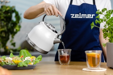 Електричний чайник Zelmer ZCK7940, 2200 Вт, 1,5 л, білий