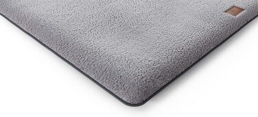 М'яка лежанка для собак Knuffelwuff Calliope з плюшевого матеріалу 120x80см сірого кольору - подушка для собак великих, середніх та маленьких порід - для дому, авто, кемпінгу, трейлера.