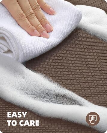 Color G Kitchen Runners, 2 Pieces, Washable Non-Slip Kitchen Rug, Kitchen Mat with Oil-Proof and Waterproof, Rubber Backed Kitchen Mat for Dining Room, Kitchen, Runner Hallway (44x75CM + 44x150CM, Brown)