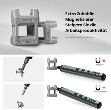 Електрична викрутка KAIWEETS 70 в 1 з 64 бітами S2, 200 RPM - для телефонів, ноутбуків, годинників, камер