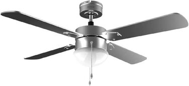 Стельовий вентилятор Cecotec EnergySilence Aero 5275 DarkWood з LED підсвіткою та пультом, 40W, 52 дюйми, DC мотор, зимовий/літній режим