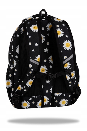 Молодіжний шкільний рюкзак CoolPack Pick Daisy Black, чорний у ромашках