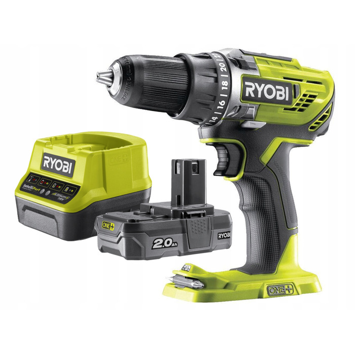 Акумуляторний дриль-шурупокрут Ryobi 18 V 2,00 Ah 50 Nm з сумкою