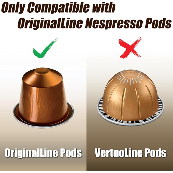 Підставка для капсул Nespresso OriginalLine Deco Brothers з кришталевого скла, прозора