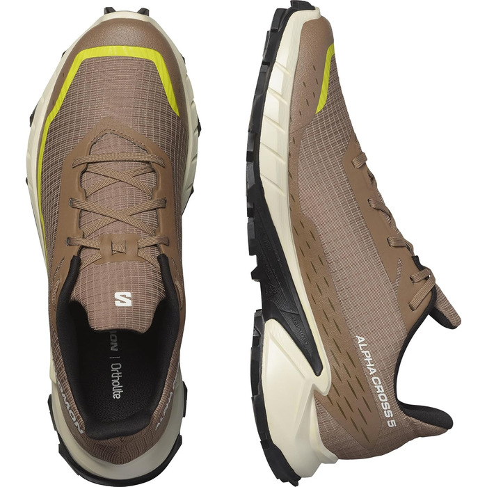 Черевики для хайкінгу Salomon Alphacross 5 чоловічі (46 2/3 EU, Caribou Canteen Sulphur Spring)