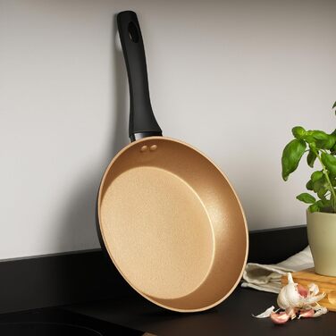 Сковорода-гриль Russell Hobbs 28 см з антипригарним покриттям, індукційна, без PFOA, універсальна, посилене покриття, преміум-якість
