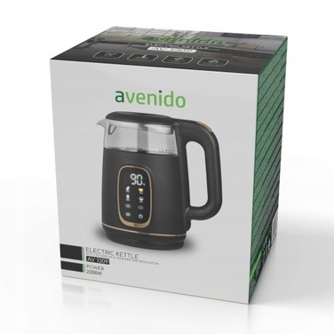 Електричний чайник Avenido AV1309, 2200 Вт, 1,7 л, чорний