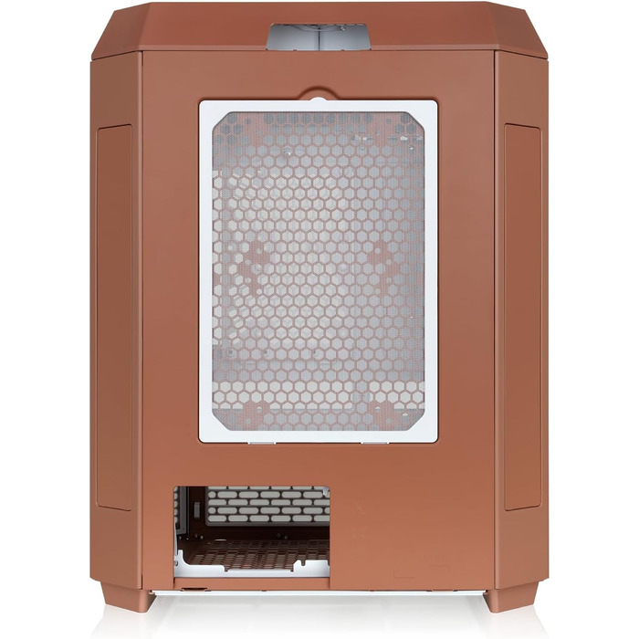 Корпус для ПК Thermaltake The Tower 600 Mocha Mousse, вертикальний Mid Tower, підтримка E-ATX/ATX, загартоване скло, підтримка радіатора 420 мм, Hidden Connector