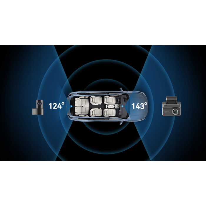 Автомобільний відеореєстратор Ddpai Z50 Pro 4K UHD 143° GPS Wi-Fi з карткою пам'яті 64 ГБ